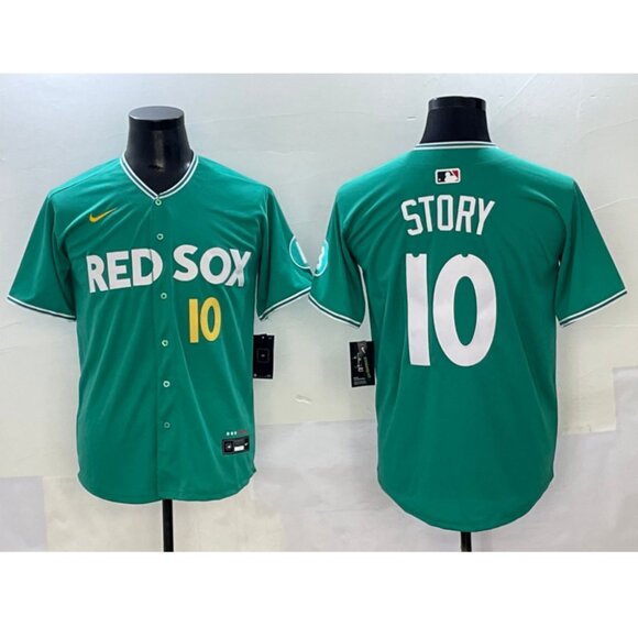 Mens Youths Trevor Story Jersey Green Stitched